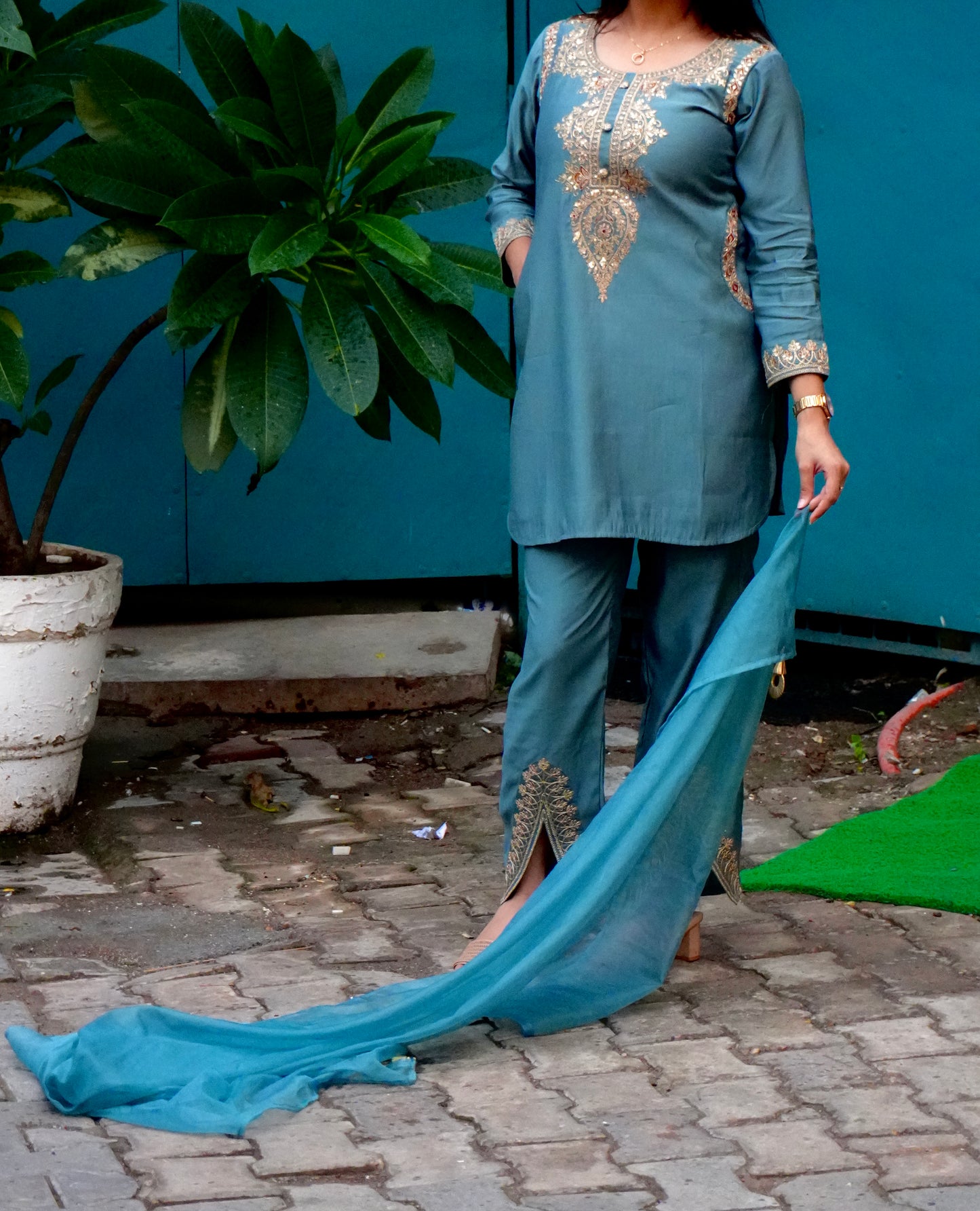 Resham Soft Silk Coord