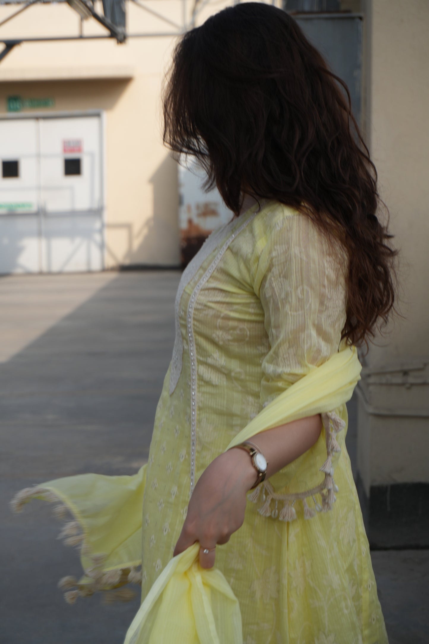 Saanjh Yellow Bloom Set