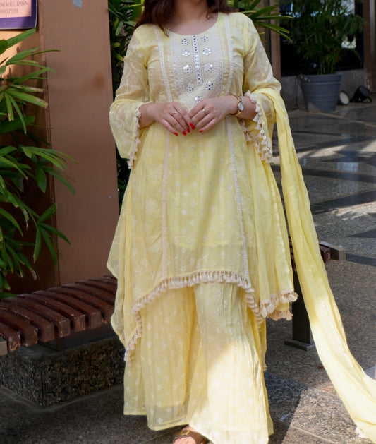 Saanjh Yellow Bloom Set
