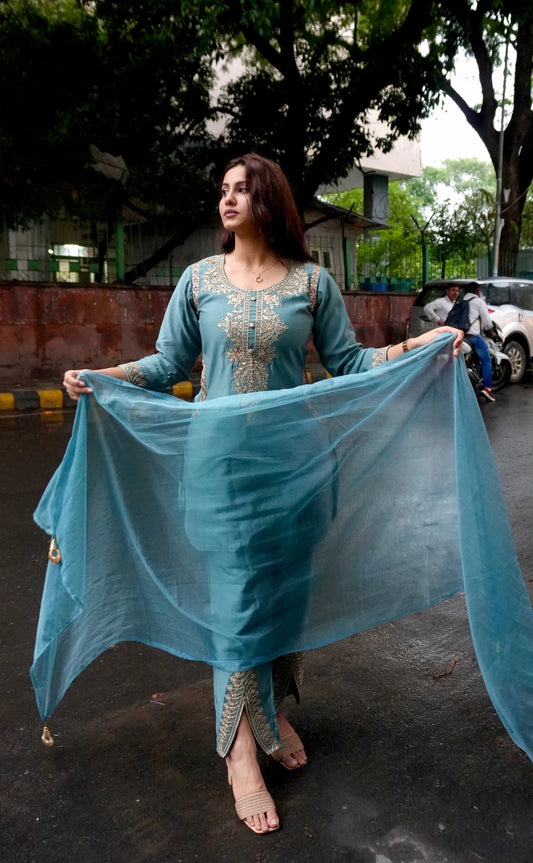 Resham Soft Silk Coord