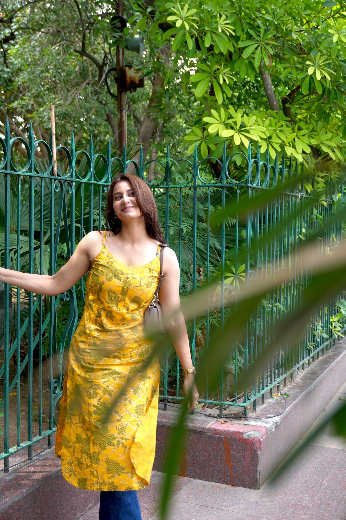 Gerua Noodle Strap Kurti