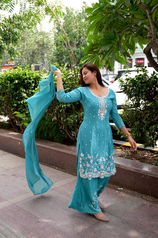 Noor Hand Embroided Suit